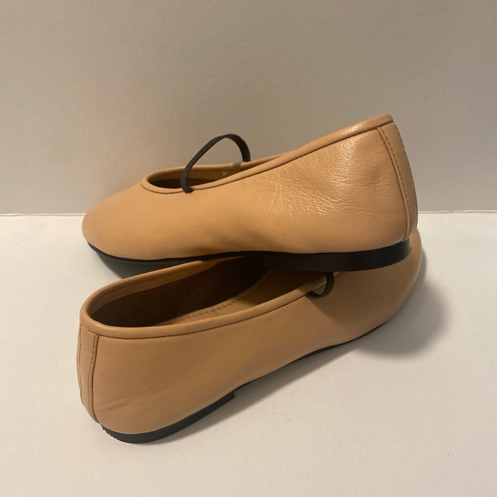 Tan Women Ballet Flats Leather Peach/Beige New Size 7.5 - Picture 7 of 10